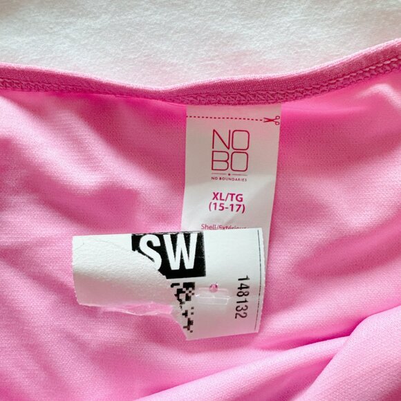 NoBo Pink Sparkle Bikini Bottoms NWT  pink womens XL swim - Picture 4 of 7